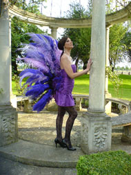 Purple peacock costume Hampton Court 2008