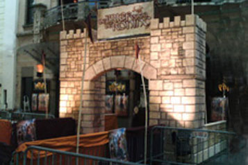 Castle film fake wall prop and decorations