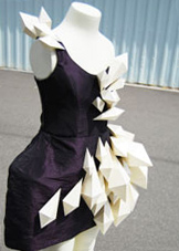 lady Gaga crystal origami spike spikey dress costume maker