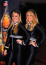 sexy grid girls costume suit catsuit Bacardi promotion jumpsuit