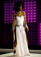 Shena 'Can't Stop The Rain' music video costume