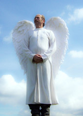 white feather silk wings angel  Gabriel archangel 