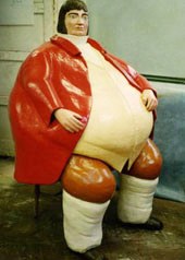 Daniel Lambert fattest man in England prop makers Tentacle
