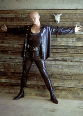rubber latex menswear trousers shirt