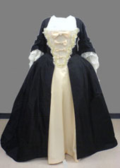 sack-back gown historical costume dress maker
