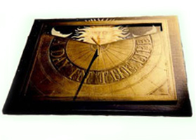 gold sundial custom prop for BBC television