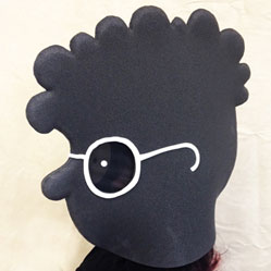 Silhouette style mask heads for Oxfam Novib