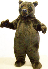 fur bear animal mascot character suit 