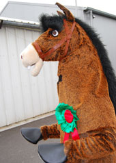 horse head mask and costume