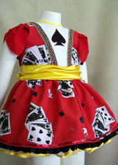 child's playing card dance costume