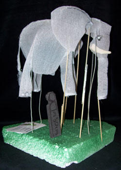 elephant giant puppet model makers jungle book colonel hathi