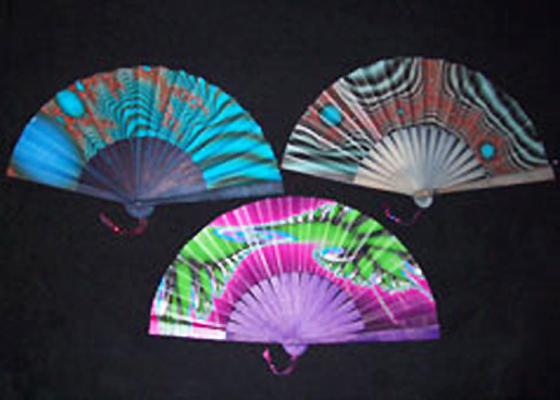 fractal fans handmade by Tentacle Studio