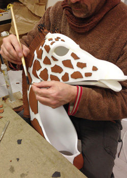 giraffe head mask custom mask maker studio