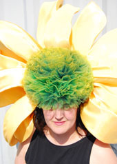 Ascot hat chelsea flower show 2009 headdress