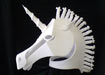 white unicorn headdress mask