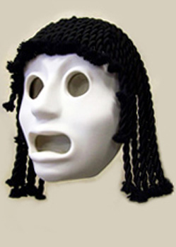 Greek theatre mask by theatrical mask makers Tentacle Studio 