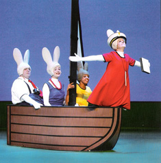 rabbit hats headdresses for Dick Bruno Miffy theater Production
