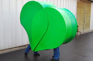 promotional mascot costume big green heart