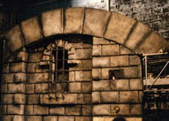 theatre scenery castle wall arch medieaval
