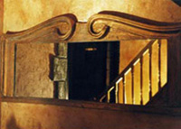 gothic castle mirror stone wall