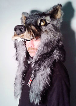 wolf mask hat headdress head fur akela jungle book