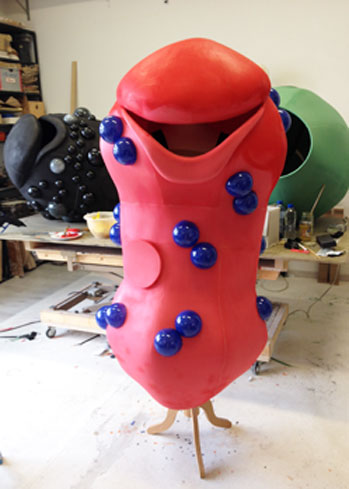 Bacteria virus mascot costumes costume maker Tentacle Studio