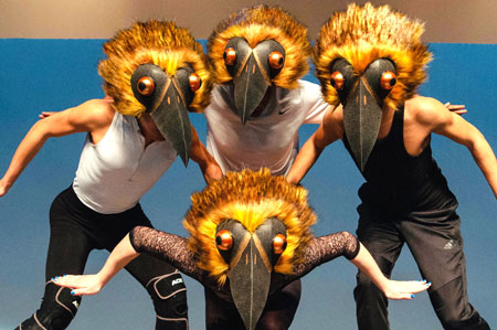 bird headdress mask jungle book Tentacle Studio