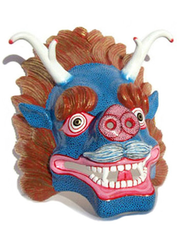 dragon mask replica tibet museum mask maker Tentacle Studio