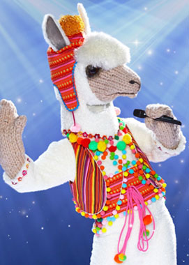 lama llama custom costume mask The Masked Singer 