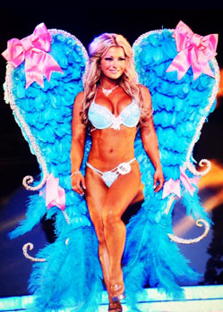 Victorias secret custom made feather fitness glitter wings