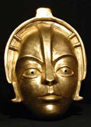 fritz lang metropolis mask gold robot maria