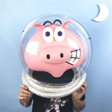 Moonpig pig mask head custom maker Tentacle Studio