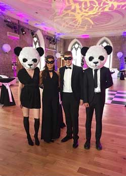panda masquerade mask heads animal party theme