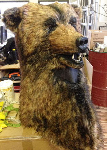 adult realistic brown bear head mask costume buy Tentacle Studio