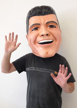 Simon Cowell costume mask big heads portrait head