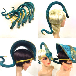 snake headdress headpiece Jungle Book made by Tentacle Studio