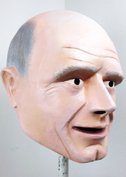 stef blok giant charater head by Tentacle Studio