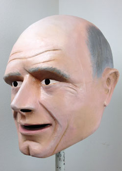 stef blok giant charater head by Tentacle Studio