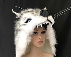 white wolf mask headdress Tentacle studio