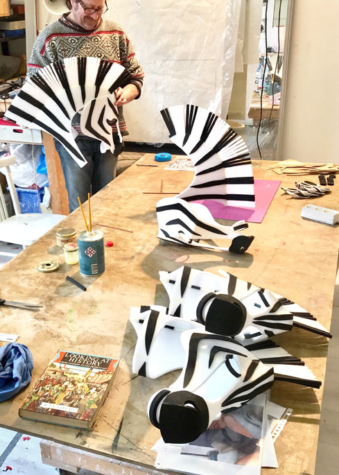 zebra head mask maker Tentacle Studio-2019