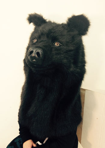 bear costume head made by Tentacle Studio