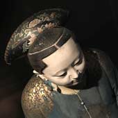 old chinese portrait statue woman female 
