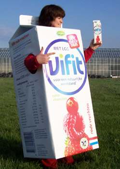 drinks carton mascot costume makers