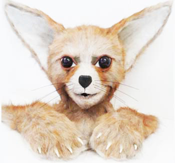 fennec fox animal mask head costume maker Tentacle Studio