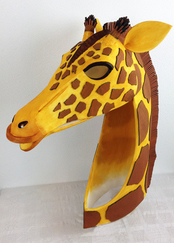 giraffe mask animal masks head theatre