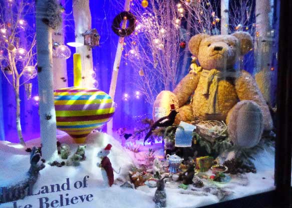 Harrods christmas window maker