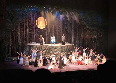 midsummer night dream theatre set nagoya japan