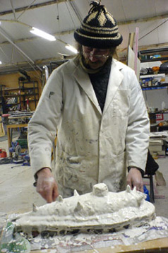 mike petty, sculptor, prop maker,