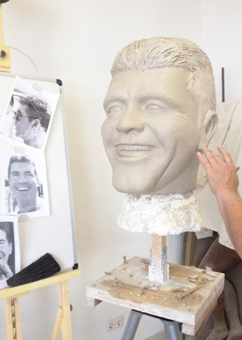 Simon Cowell portrait big heads made by Tentacle Studio