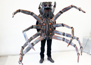 wolf spider Halloween insect costume made by Tentacle Studio